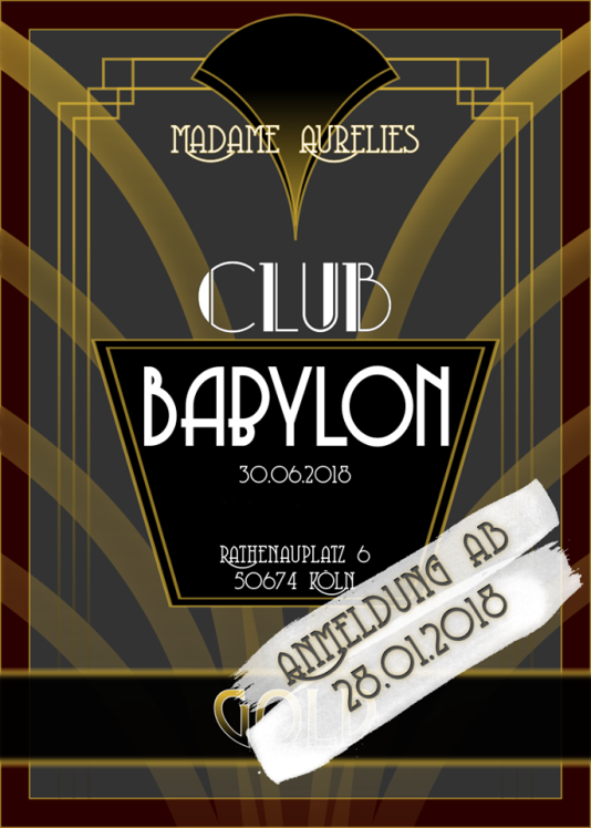 Club Babylon LARP Vorverkaufs Graphik