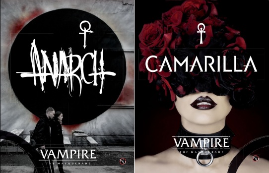 Cover der V5 Ergänzungsbände "Anarch" und "Camarilla"