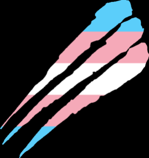 WtA Red Talons Stamm Symbol (Trans Pride Style)