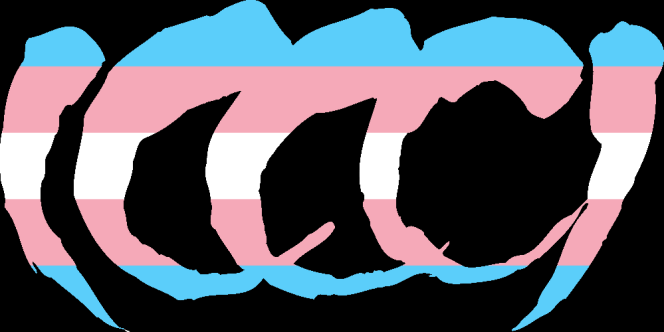 WtA Silver Fangs Stamm Symbol (Trans Pride Style)
